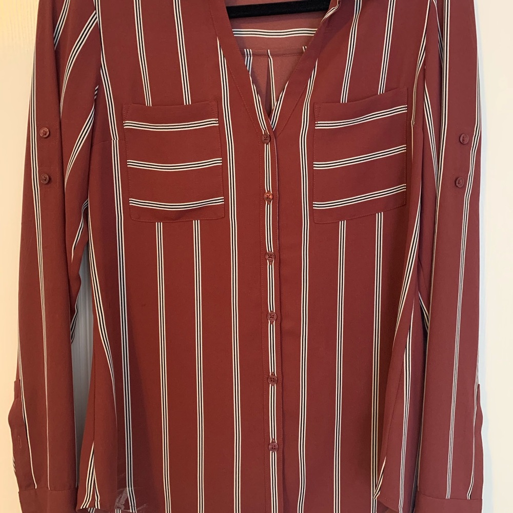 EXPRESS Striped Portofino Button Down Shirt